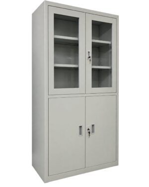 Armoire demi vitrée