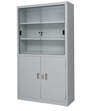 Armoire semi vitrée